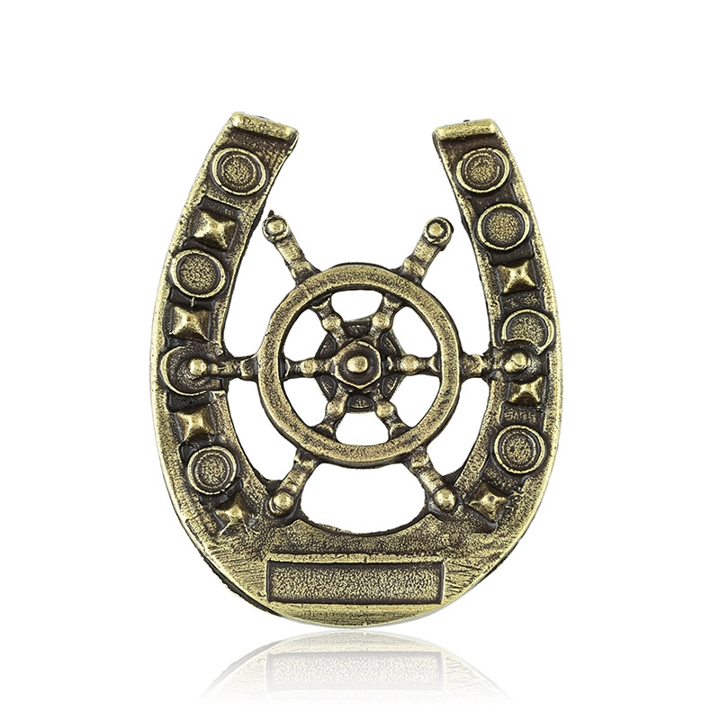 Magnes metalowy - Ster w podkowie 6cm - MM68 Magnes metalowy - Ster w podkowie 6cm - MM68