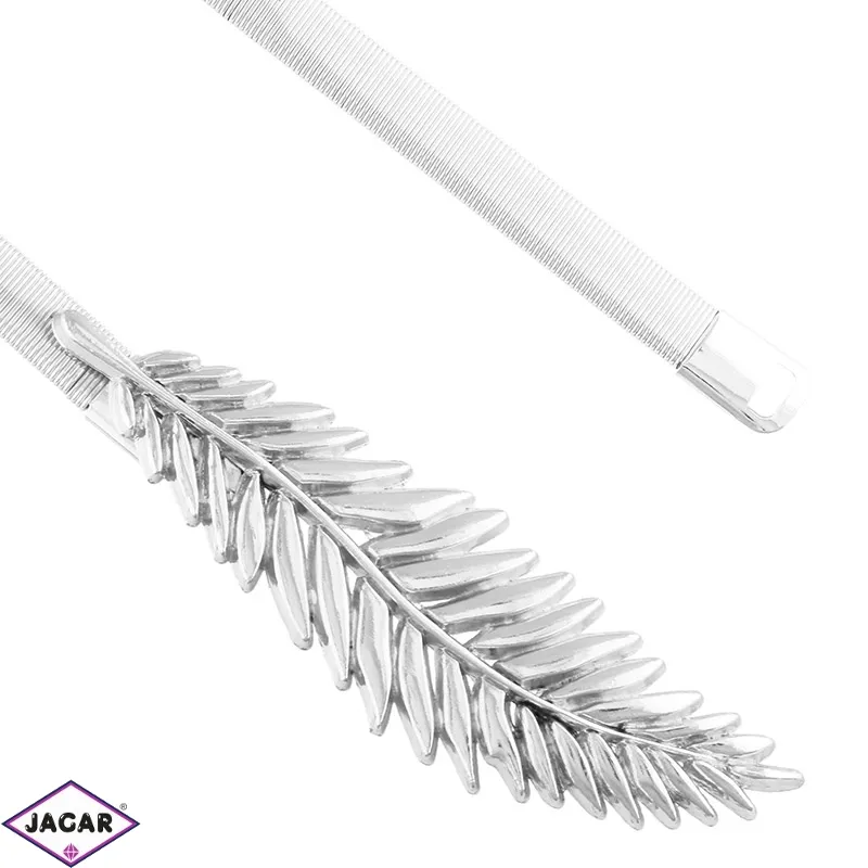 Pasek damski sprężynka srebrny BL522 Pasek damski sprężynka srebrny BL522