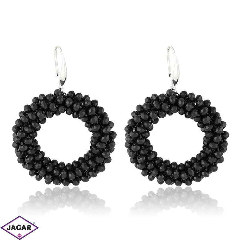 Kolczyki koraliki specione w okrąg - 5,5cm EA798