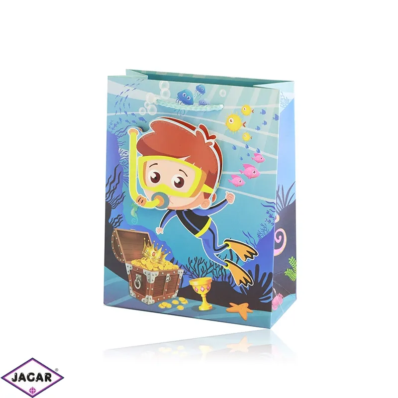 Torebki papierowe mix 23x18x8cm 12szt/op TP1114 Torebki papierowe mix 23x18x8cm 12szt/op TP1114
