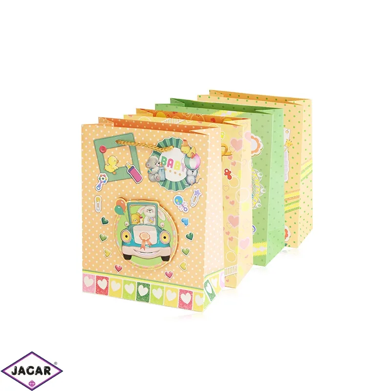 Torebki papierowe mix 23x18x8cm 12szt/op TP1116 Torebki papierowe mix 23x18x8cm 12szt/op TP1116