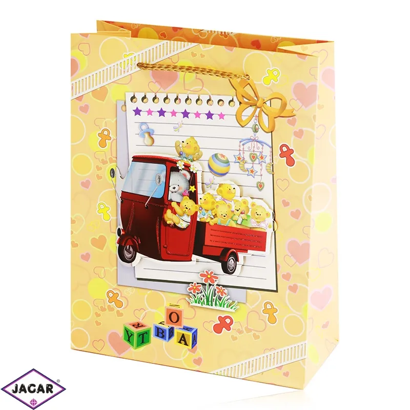 Torebki papierowe mix 32x26x10cm 12szt/op TP1117 Torebki papierowe mix 32x26x10cm 12szt/op TP1117