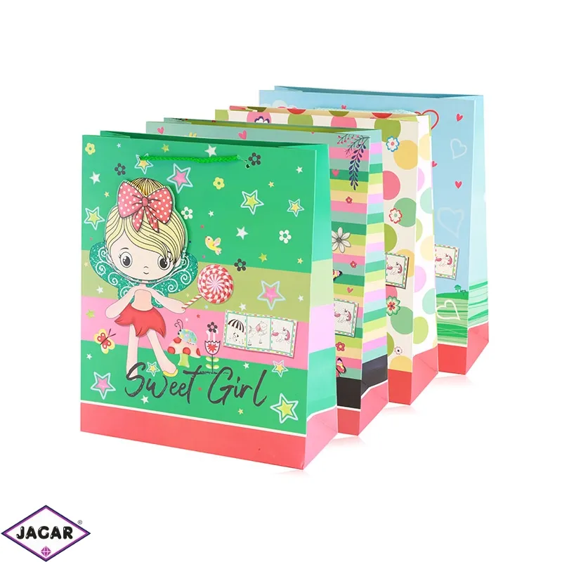 Torebki papierowe mix 32x26x10cm 12szt/op TP1118 Torebki papierowe mix 32x26x10cm 12szt/op TP1118