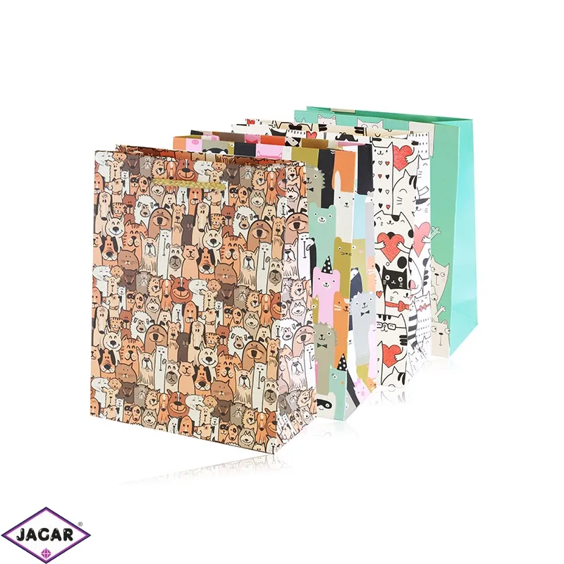 Torebki papierowe mix 23x18x8cm 12szt/op TP1128 Torebki papierowe mix 23x18x8cm 12szt/op TP1128