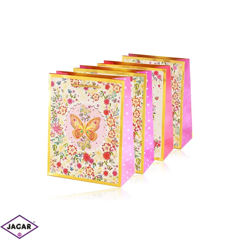 Torebki papierowe mix 23x18x8cm 12szt/op TP1131