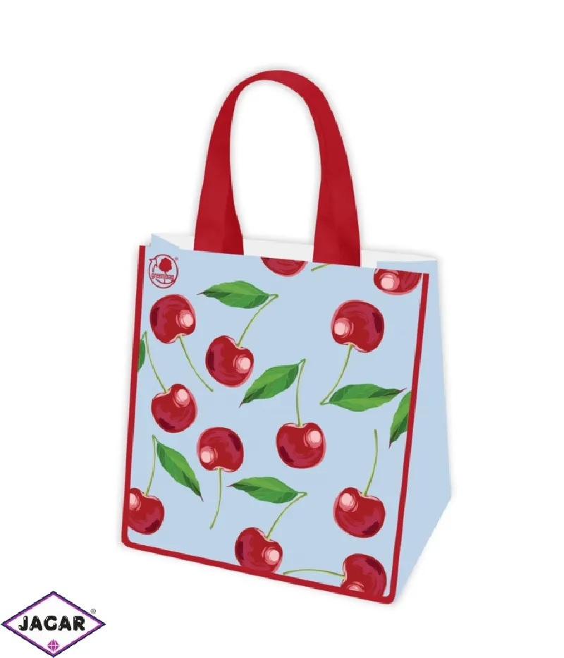 Torba zakupowa laminowana WIŚNIA 34x20x36cm TZ264