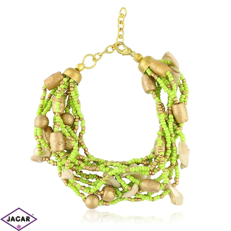 Bransoletka boho z zielonych koralików - BRA746 Bransoletka boho z zielonych koralików - BRA746