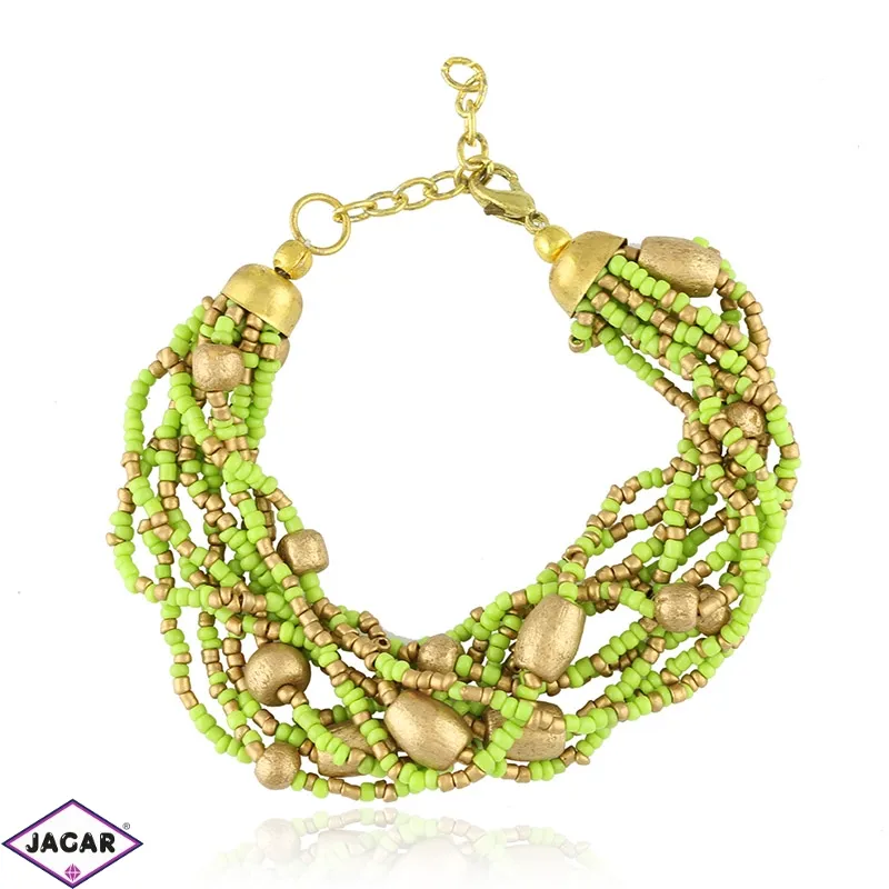 Bransoletka boho z zielonych koralików - BRA747 Bransoletka boho z zielonych koralików - BRA747