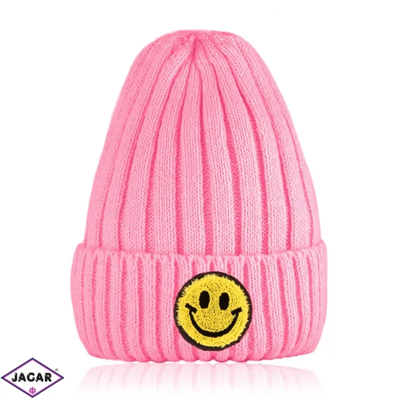 Czapka dziecięca EMOJI różowa CD752 Czapka dziecięca EMOJI różowa CD752