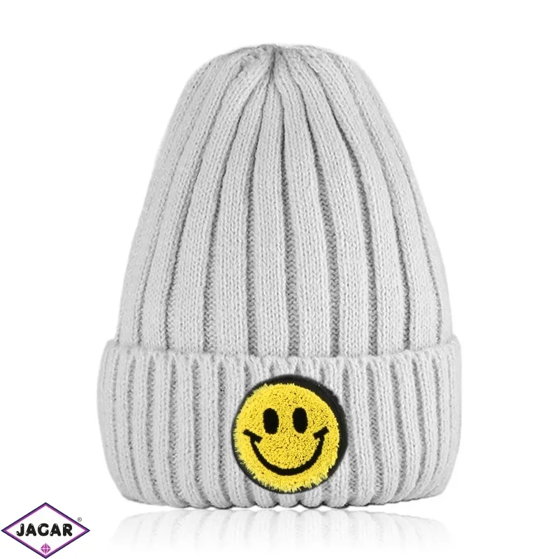 Czapka dziecięca EMOJI szara CD754 Czapka dziecięca EMOJI szara CD754