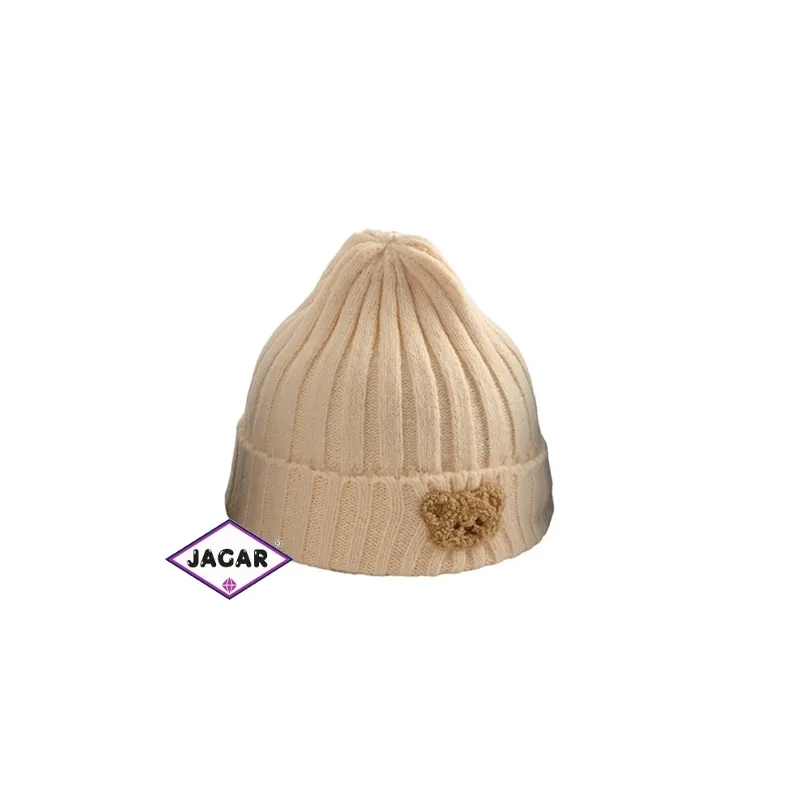 Czapka dziecięca MIŚ kremowa CD758 Czapka dziecięca MIŚ kremowa CD758