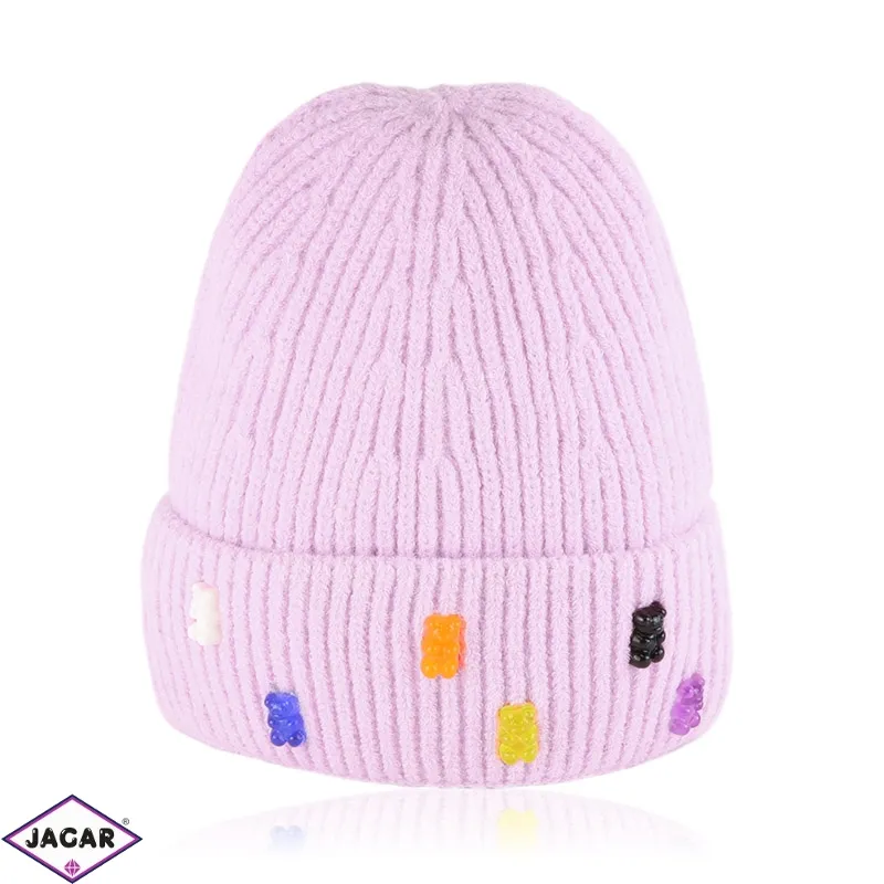 Czapka dziecięca MISIE różowa CD762 Czapka dziecięca MISIE różowa CD762