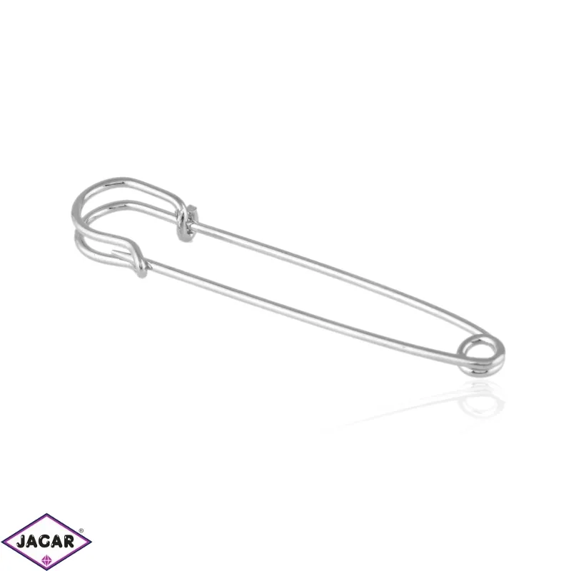 Broszka agrafka srebrna 7,5cm 20szt/op BR338 Broszka agrafka srebrna 7,5cm 20szt/op BR338