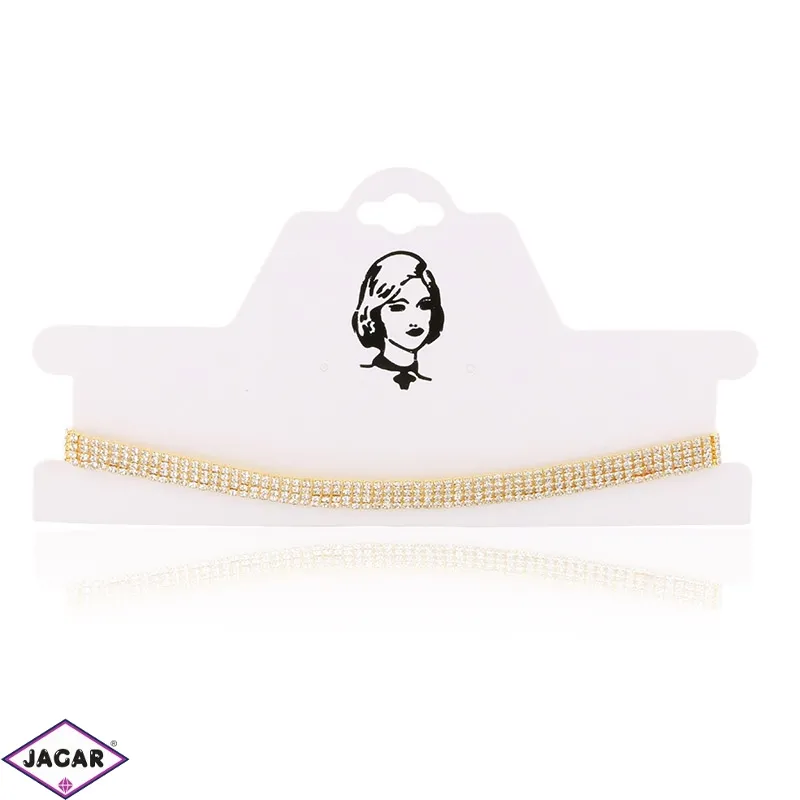 Choker kryształkowy 4-rzędowy 30+5cm NA3094 Choker kryształkowy 4-rzędowy 30+5cm NA3094