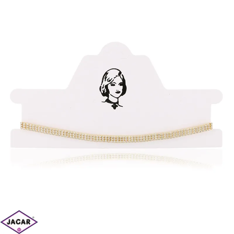 Choker kryształkowy 3-rzędowy 30+5cm NA3096 Choker kryształkowy 3-rzędowy 30+5cm NA3096
