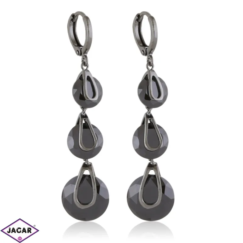 Kolczyki stalowe wiszące czarne Moonriver EAP35261 Kolczyki stalowe wiszące czarne Moonriver EAP35261