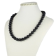 Naszyjnik perła czarna matowa - 50cm PER398