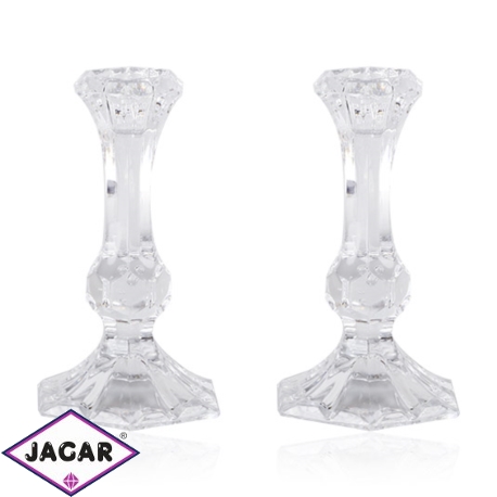 Szklane świeczniki - 14cm - JC76