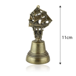 Figurka dzwonek z żaglowcem - 11cm - 341 - FR187