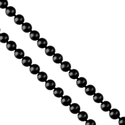 Naszyjnik - długa perła - czarna - 2 m - NA1005