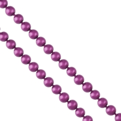Naszyjnik - długa perła - fioletowa - 2 m - NA1009