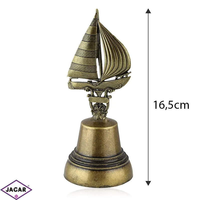 Figurka dzwonek z żaglówką 16,5cm - 324 - FR179 Figurka dzwonek z żaglówką 16,5cm - 324 - FR179