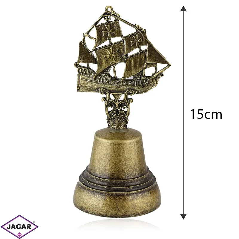 Figurka dzwonek z żaglowcem - 15cm - 326 - FR181 Figurka dzwonek z żaglowcem - 15cm - 326 - FR181
