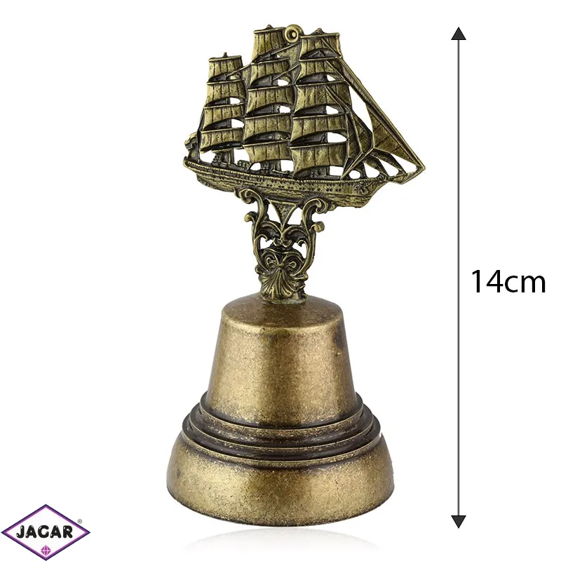 Figurka dzwonek z żaglowcem - 14cm - 327 - FR182 Figurka dzwonek z żaglowcem - 14cm - 327 - FR182