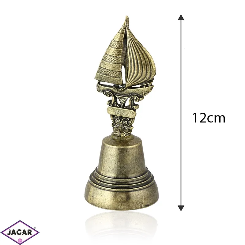 Figurka dzwonek z żaglówką - 12cm - 339 - FR185 Figurka dzwonek z żaglówką - 12cm - 339 - FR185