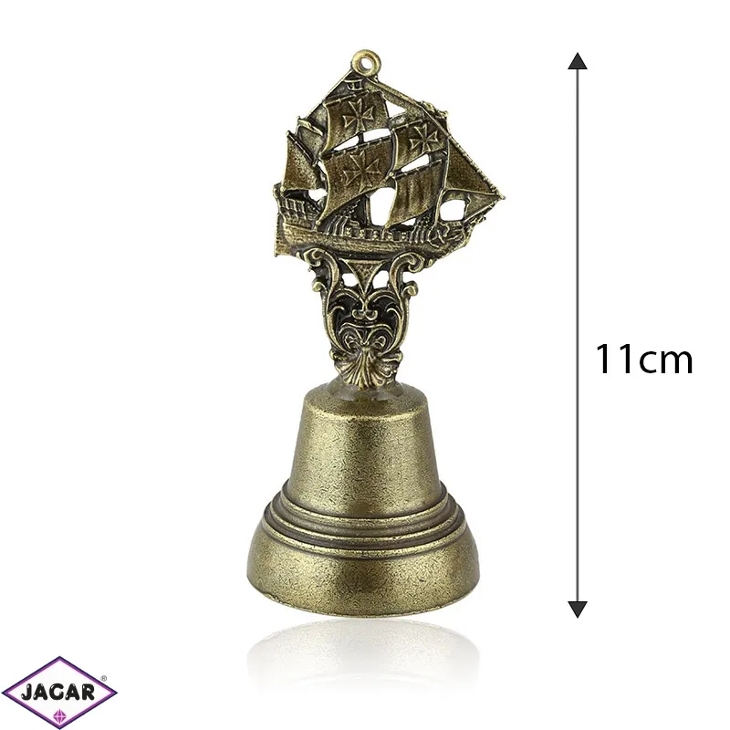 Figurka dzwonek z żaglowcem - 11cm - 341 - FR187