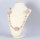 Naszyjnik kwiaty i perły - NA1038