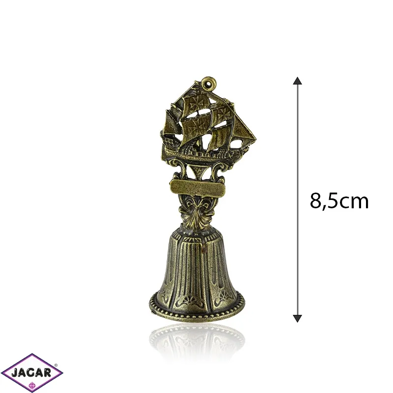 Figurka dzwonek z żaglowcem - 8,5cm - 356 - FR196