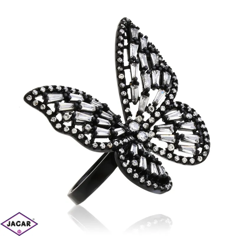 Pierścionek stalowy motyl regulowany PP6135 Pierścionek stalowy motyl regulowany PP6135