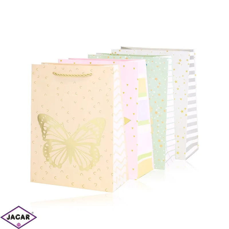 Torebki papierowe mix 32x26x10cm 12szt/op TP1173 Torebki papierowe mix 32x26x10cm 12szt/op TP1173