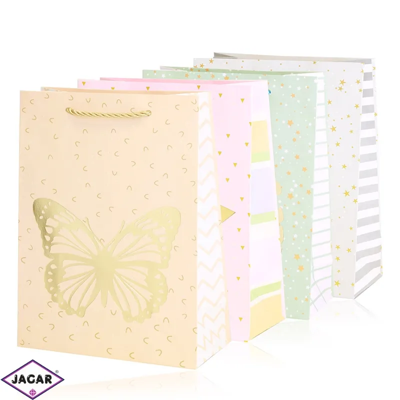 Torebki papierowe mix 42x30x12cm 12szt/op TP1174 Torebki papierowe mix 42x30x12cm 12szt/op TP1174