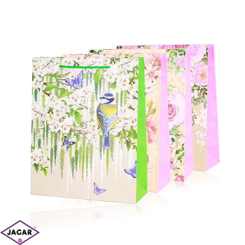 Torebki papierowe mix 32x26x10cm 12szt/op TP1177 Torebki papierowe mix 32x26x10cm 12szt/op TP1177