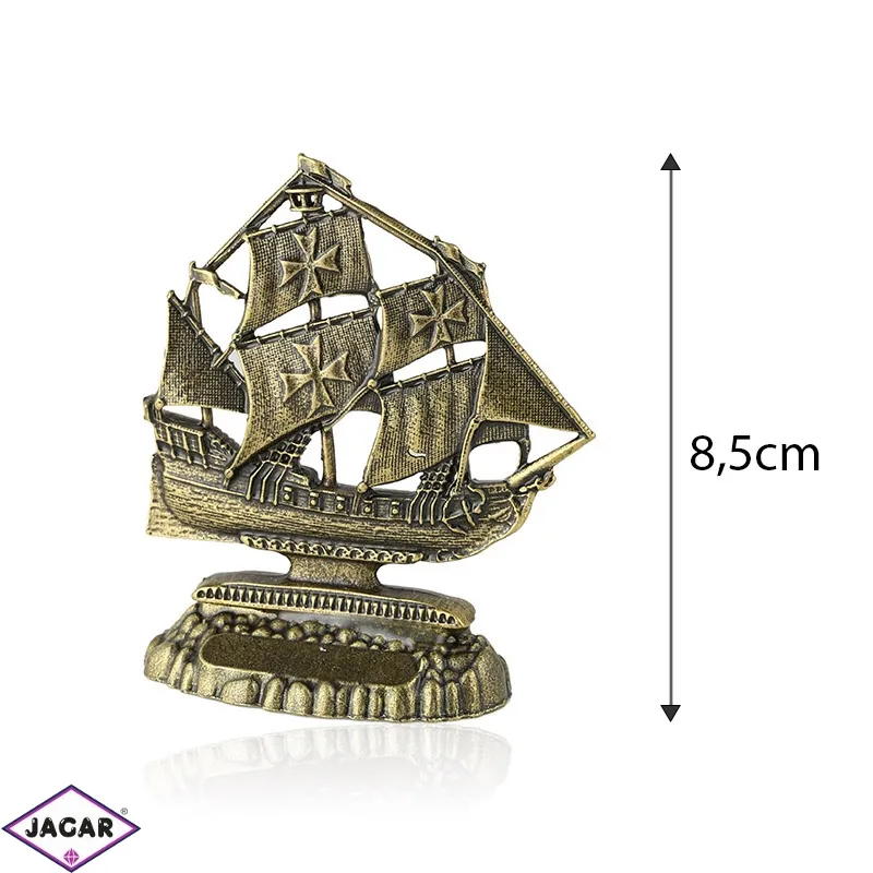 Figurka metalowa żaglowiec - 8,5cm - 381 - FR214 Figurka metalowa żaglowiec - 8,5cm - 381 - FR214