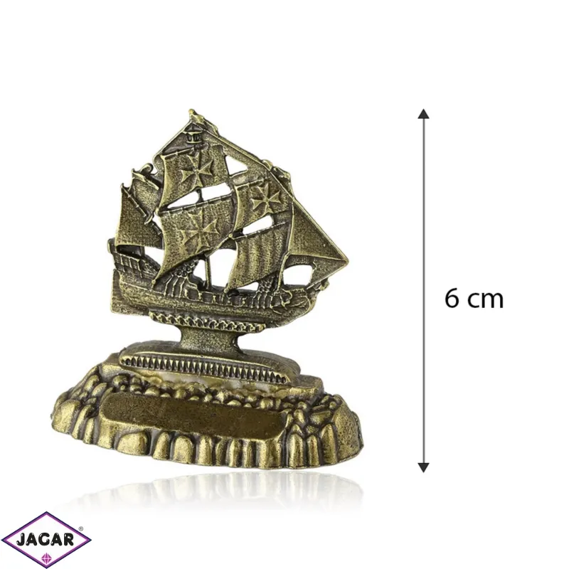 Figurka metalowa żaglowiec - 6cm - 382 - FR215