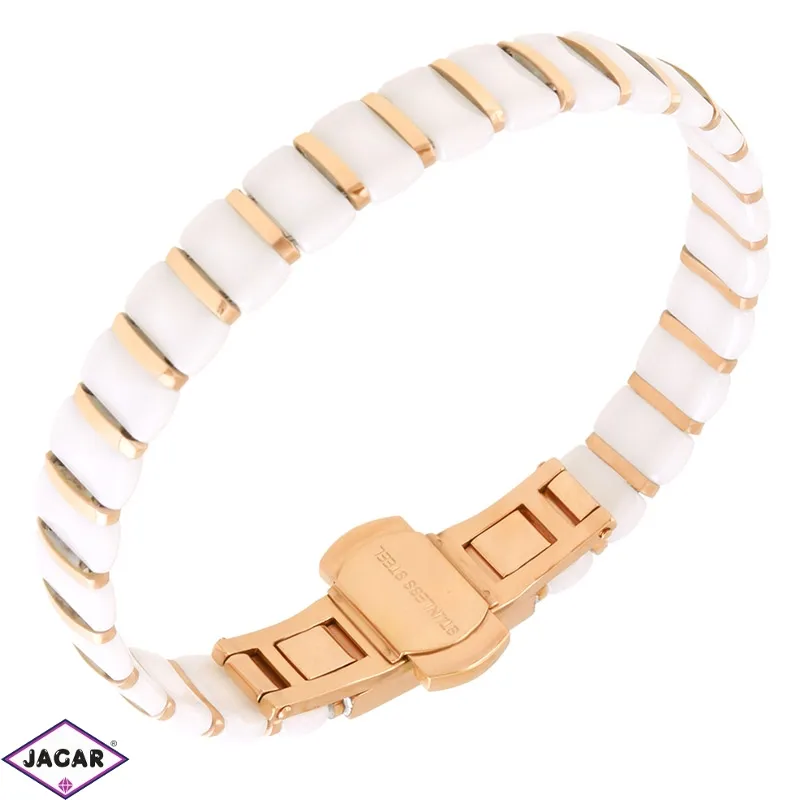 Bransoletka stalowa ceramiczna rosegold BP18035