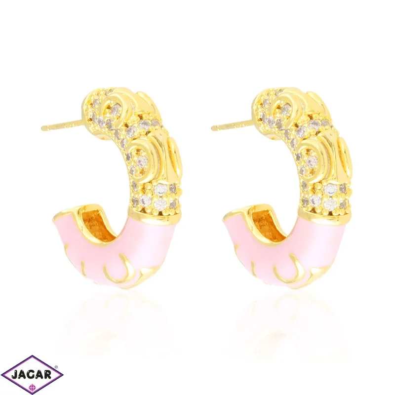 Kolczyki stalowe emaliowane EAP37035 Kolczyki stalowe emaliowane EAP37035