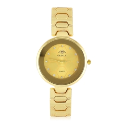 Zegarek damski na złotej bransolecie - Z747