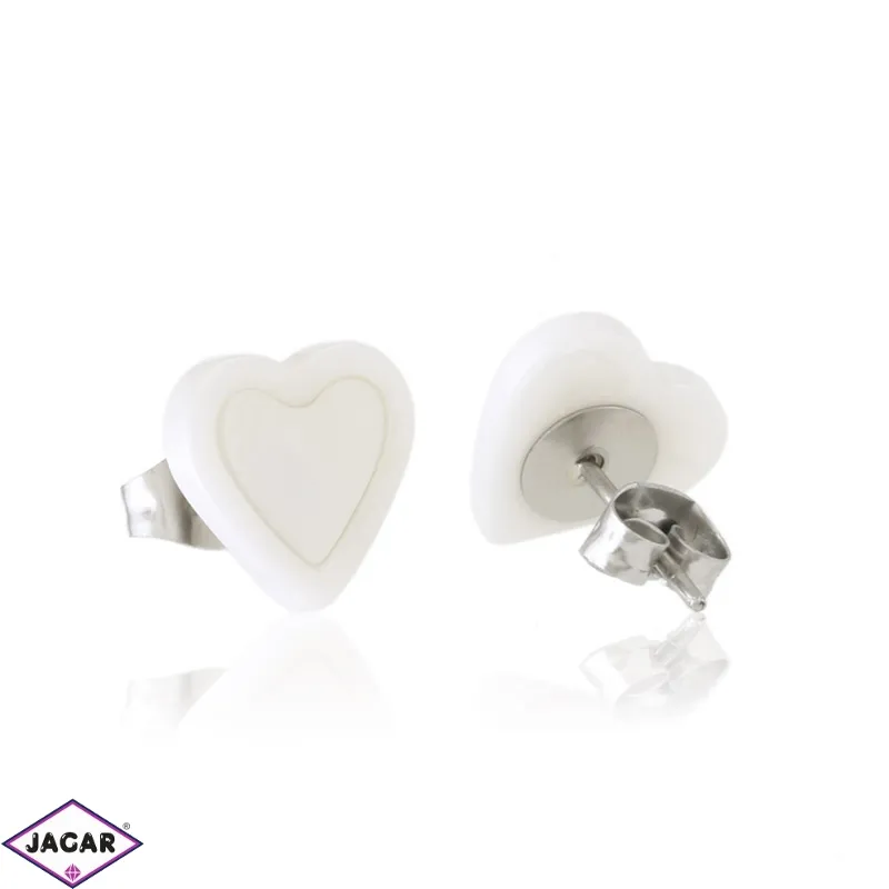 Kolczyki stalowe ceramiczne sztyfty EAP37074