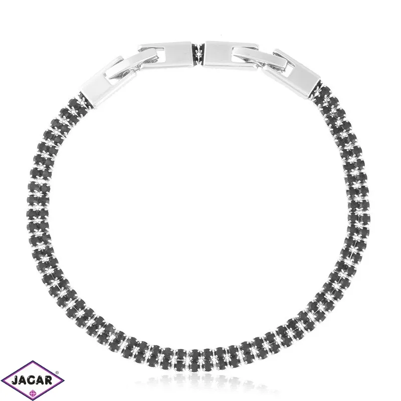 Bransoletka dwurzędowa black Xuping BP18285 Bransoletka dwurzędowa black Xuping BP18285