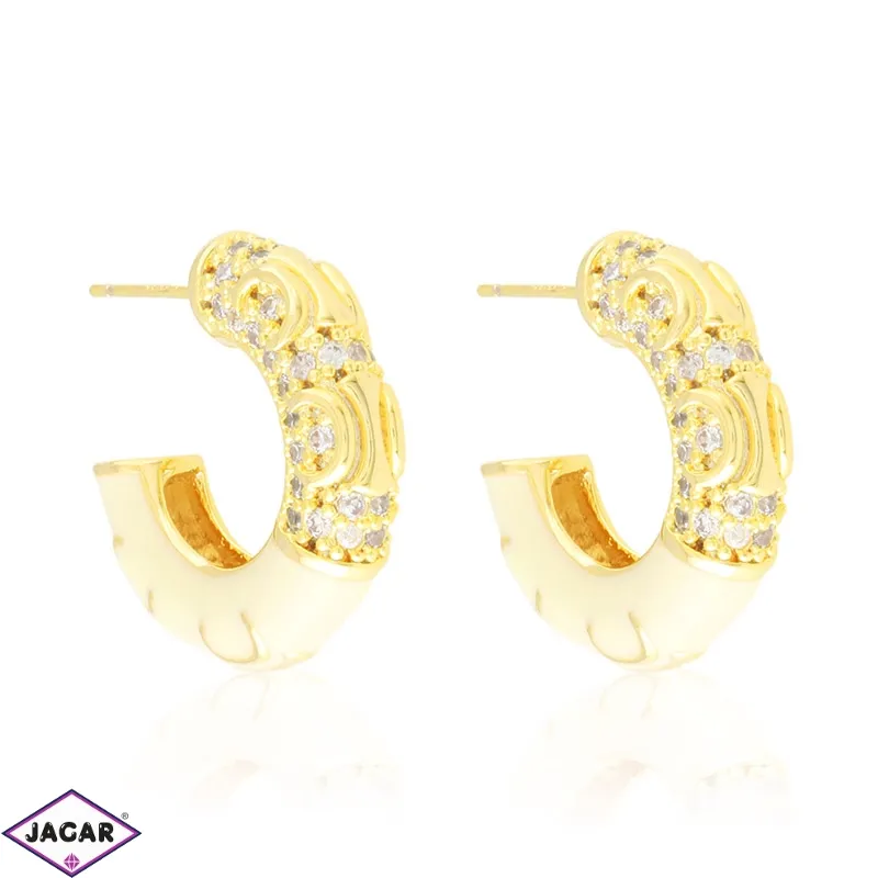 Kolczyki stalowe emaliowane EAP37104 Kolczyki stalowe emaliowane EAP37104