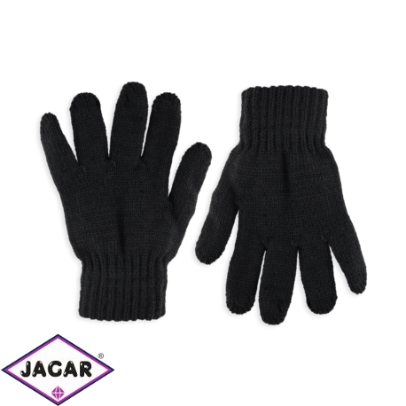 Rękawiczki chłopięce czarne R-050 - 16cm - RK528
