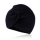 Czapka - piękny turban - owcza wełna - black CD323