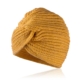 Czapka - piękny turban -owcza wełna- mustard CD328