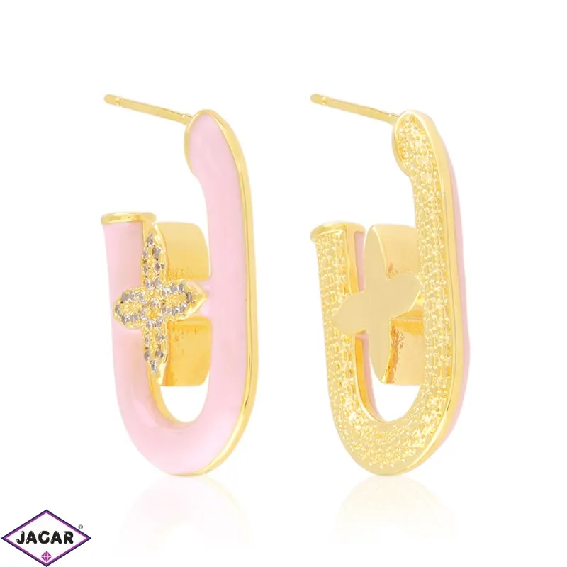 Kolczyki stalowe emaliowane EAP37276 Kolczyki stalowe emaliowane EAP37276