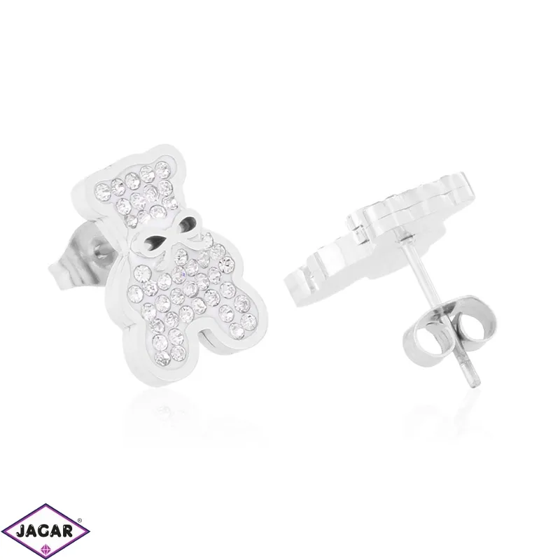 Kolczyki stalowe sztyfty teddy VERA EAP37306 Kolczyki stalowe sztyfty teddy VERA EAP37306
