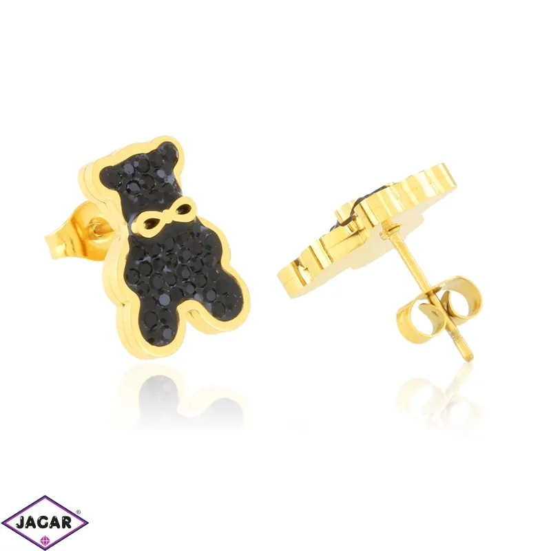 Kolczyki stalowe sztyfty teddy VERA EAP37308 Kolczyki stalowe sztyfty teddy VERA EAP37308